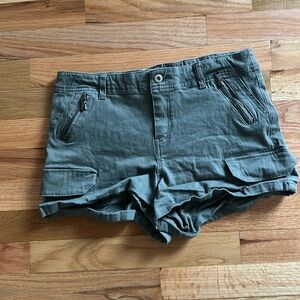 Green Cargo Shorts